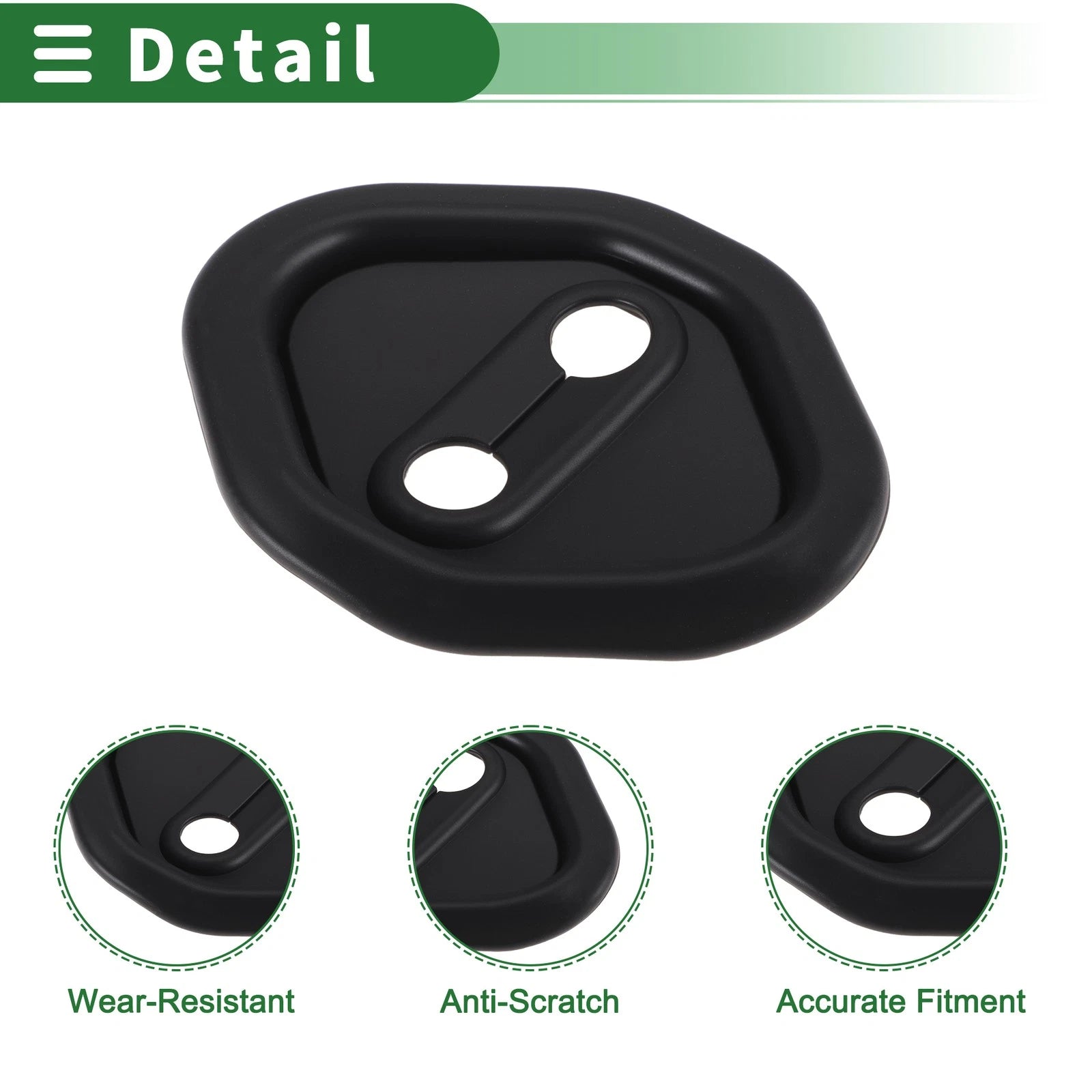 Set of 4 Car Door Lock Latches Cover for Honda Civic (2006–2025) Black Plastic