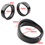 7" 4.5" Fog Headlight Trim Ring Bezel Visor Cover for Harley Touring