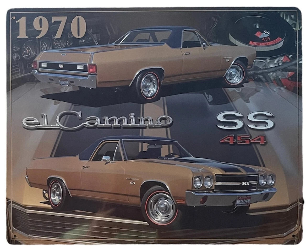 12" X 15" Metal Sign for El Camino (1970)