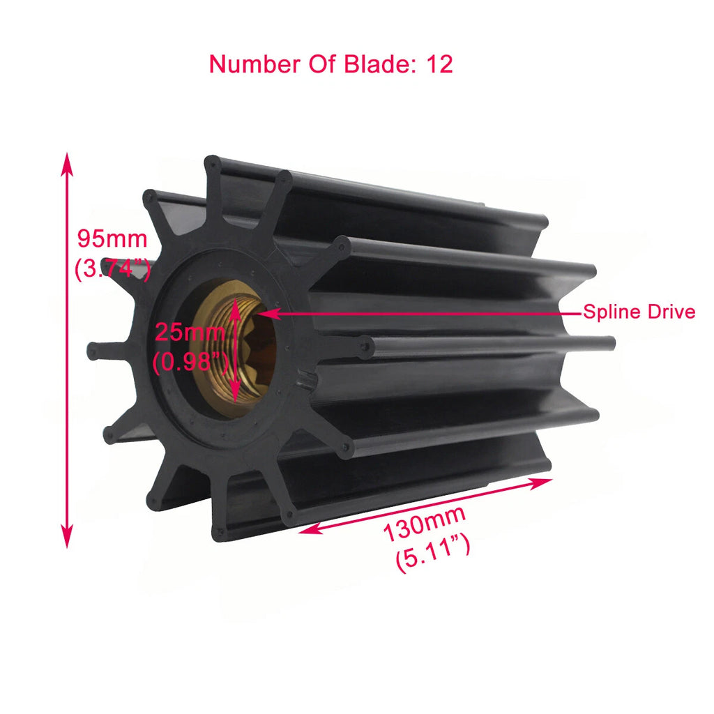 F95 Impeller for Johnson Pump (2009–2023) Replaces 08-30-1201, 51.06506.0106