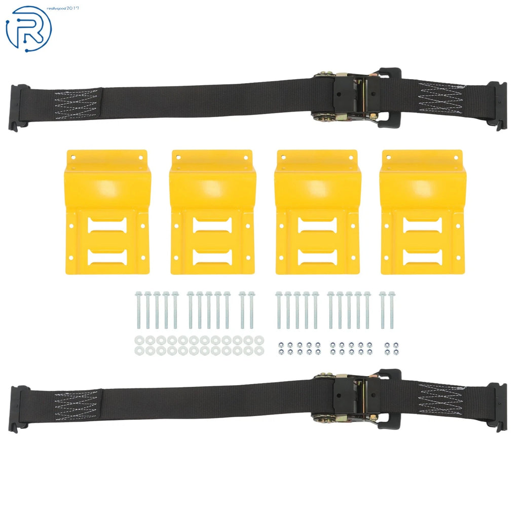E Track Wheel Chock System for Secure Cargo Transport (1 Pack)
