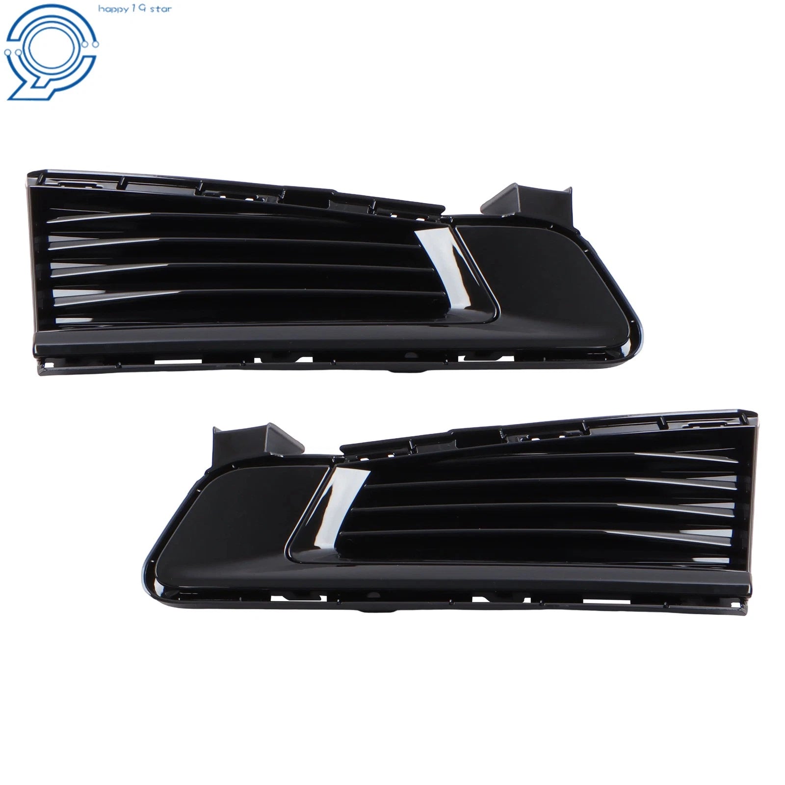 Fog Light Hole Cover Set for Cadillac CTS (2014–2019) Black
