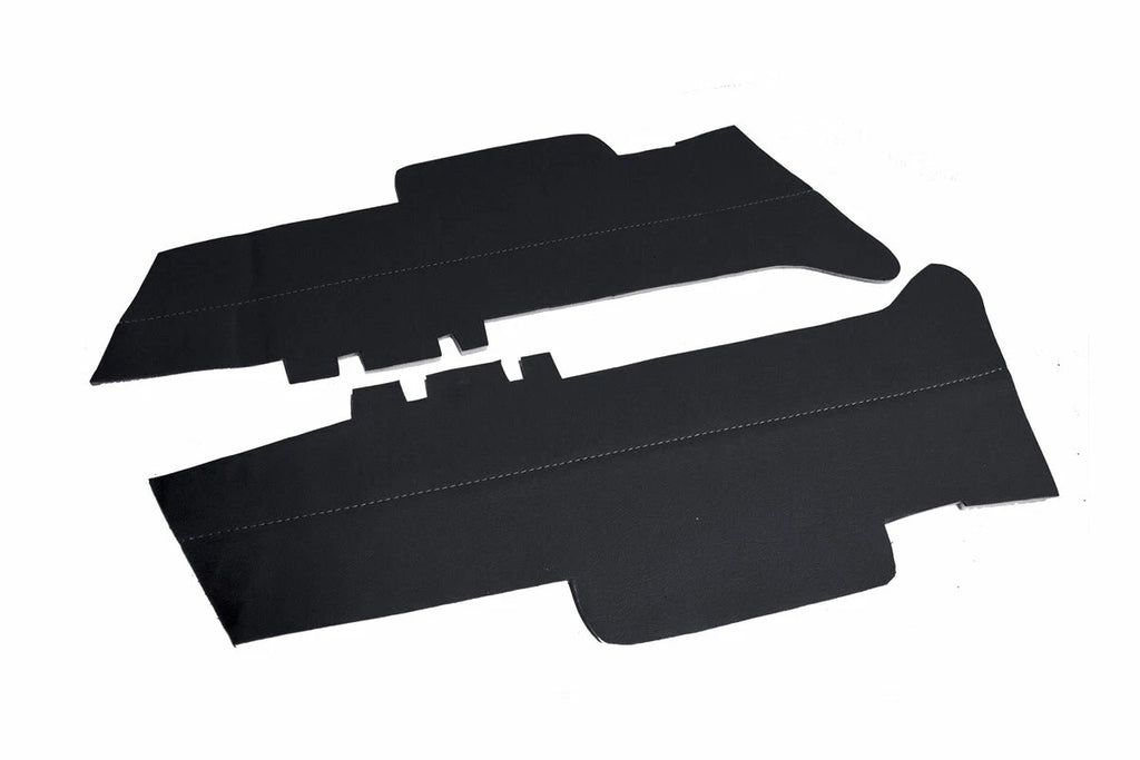 Door Panel Cover Skin for Acura TL (2009–2014) Black PVC Leather