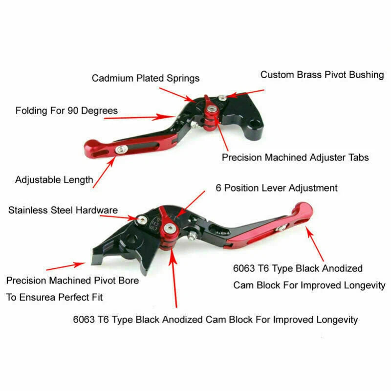 Adjustable Folding Extendable Brake Clutch Levers for Ducati 1299 Panigale (2015–2017)