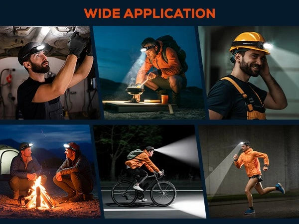 Rechargeable LED Headlamp 2000Lm Waterproof for Camping