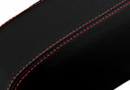 Leather Console Lid Armrest Cover for Hyundai Tucson (2010–2015) Red Stitch