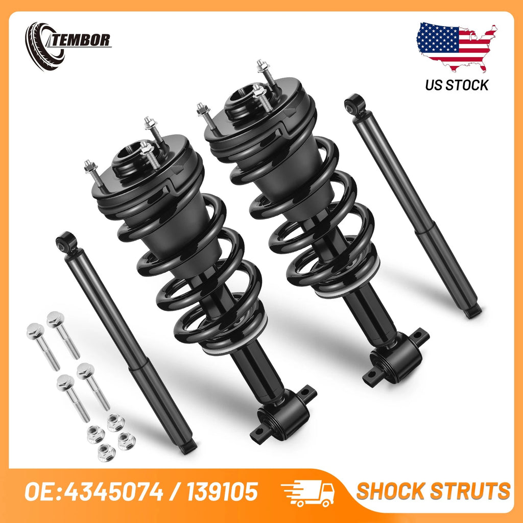 4PC Shocks Struts for Chevy Silverado GMC Sierra 1500 (2007–2013)