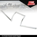 Z Bars Handlebar for Motorcycle (22mm 7/8", Drag Custom Chopper Cruiser)