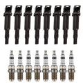 Set of 8 Ignition Coils & Double Platinum Spark Plugs for BMW E65 E66 E53 X5 (2000–2006)