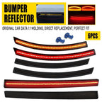 6X Smoked LED Bumper Rear Reflector Lights for Chevrolet Corvette C7 (2014–2019)