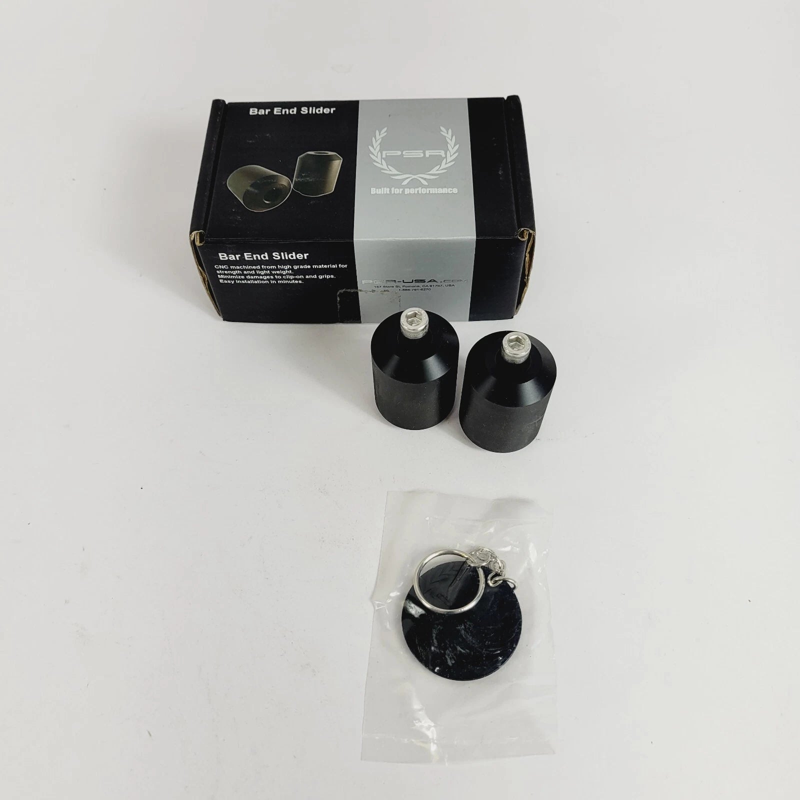 Powerstands Racing Bar End Sliders for Yamaha R1 & Honda Grom (2015–2023)