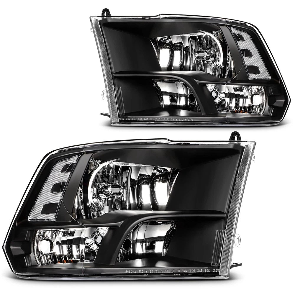 Headlight Assembly Pair for Dodge Ram 1500 (2011-2018)