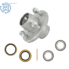 Set of 4 Galvanized Trailer Hub Bearings 4 Bolt for 2000 lbs Axle (1" or 1-1/16")