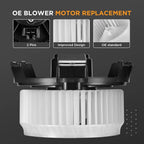 A/C Heater Blower Motor with Fan Cage for Honda Civic 2006–2011 and Jeep Wrangler 2007–2010