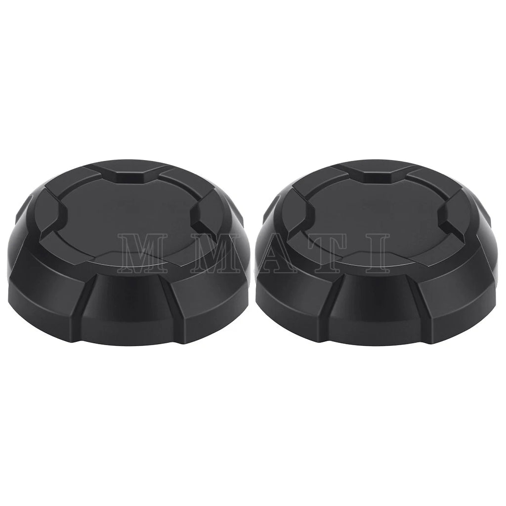2X Matte Black Front Rim Caps for Polaris Ranger 570 Crew (2015–2023)