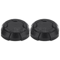 2X Matte Black Front Rim Caps for Polaris Ranger 570 Crew (2015–2023)