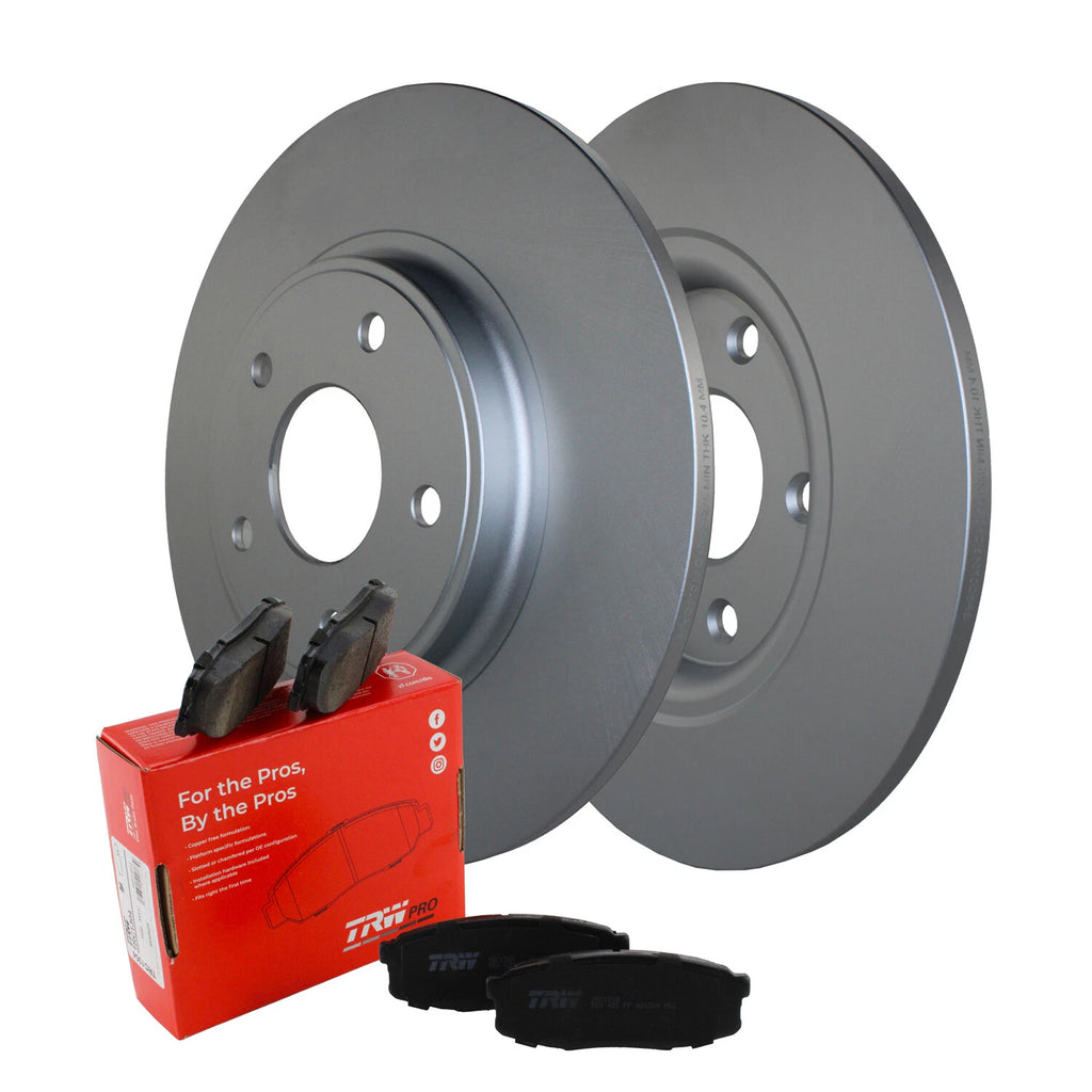 Rear Brake Kit 328mm Disc Rotors & TRW Pro Ceramic Pads for Chrysler Dodge Ram
