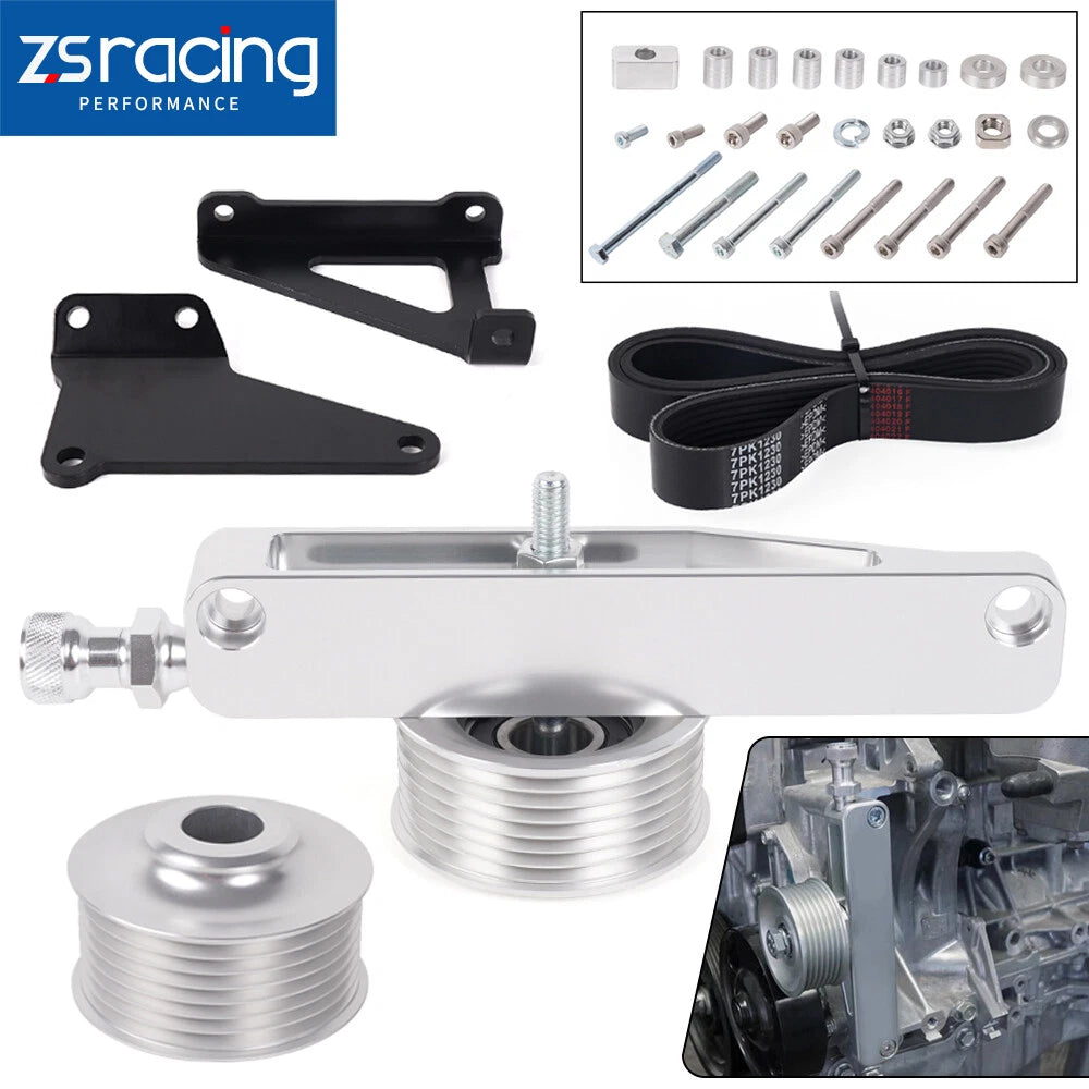 K Series AC PS Eliminator Pulley Kit for Honda Acura K20 K24 (2002–2006)