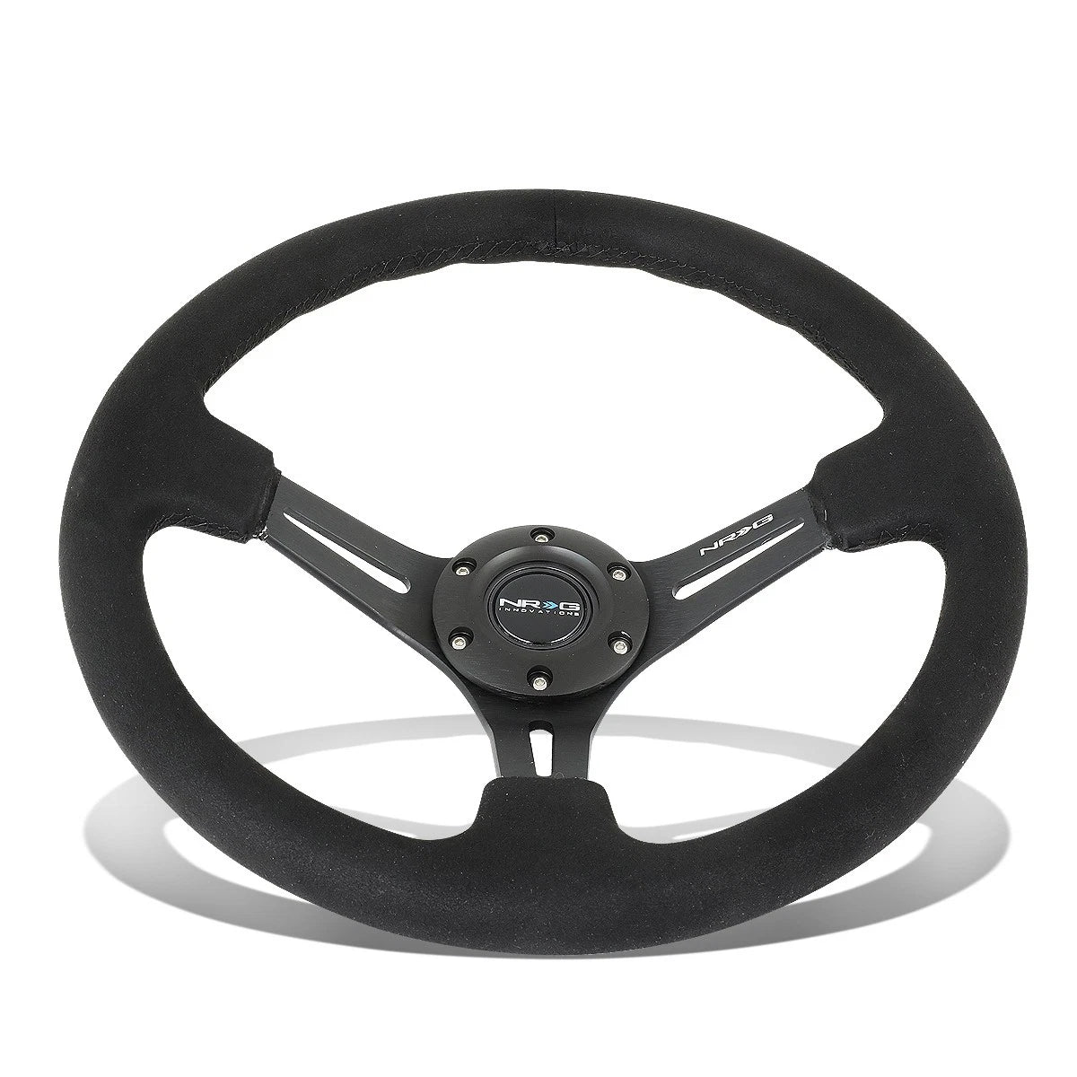 NRG 350mm Deep Dish Alcantara Grip Steering Wheel for Universal Fit (2010–2023)