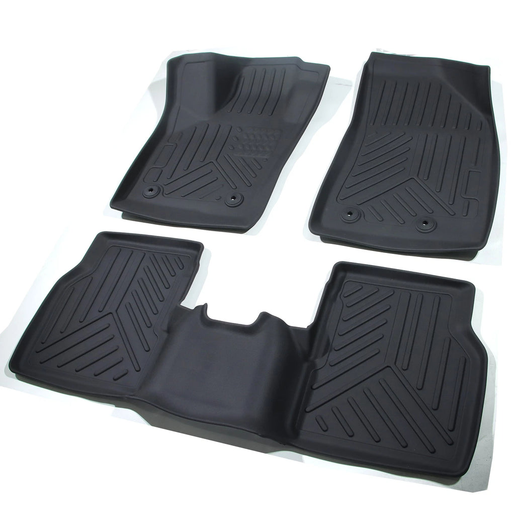 Set of 2 3D Floor Mats for Jeep Compass (2017–2026) TPE Rubber All Weather