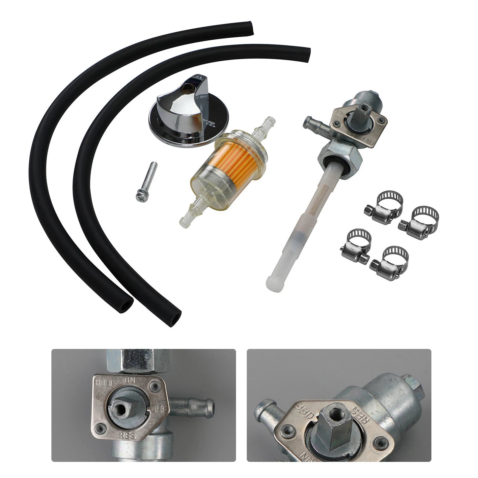 Fuel Valve Petcock & Knob for Honda FourTrax 250 TRX250X Sportrax 300 TRX300EX (1985–2006)