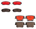 Set of 4 Brembo Brake Pads for Chrysler 300C Dodge Magnum RWD (2005–2008)