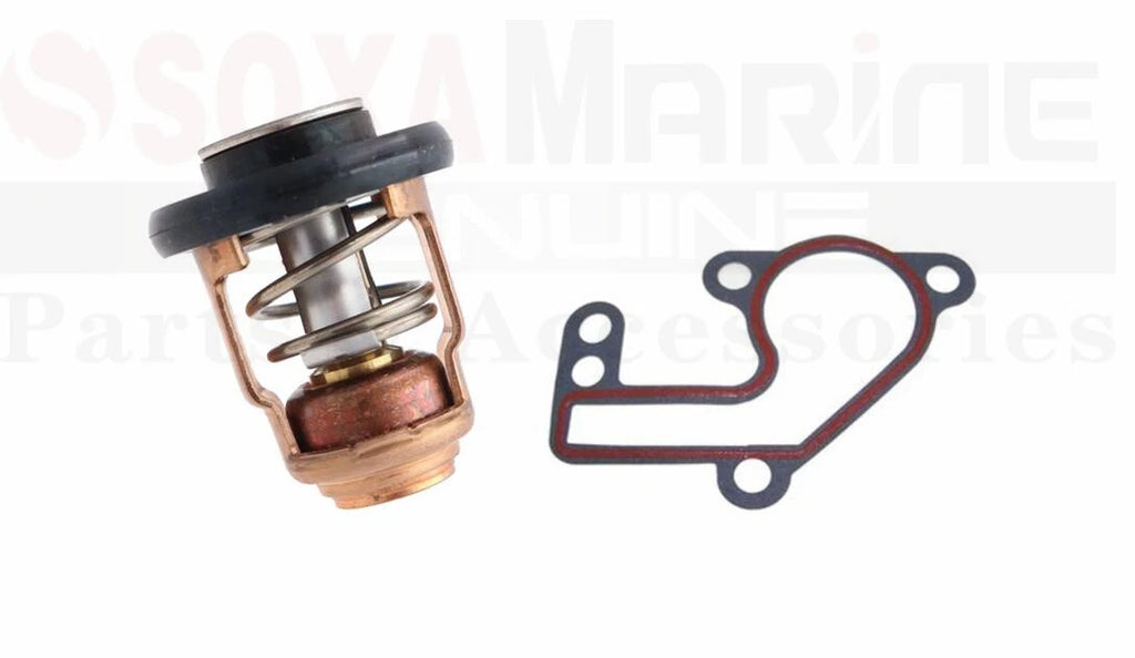 Thermostat with Housing Gasket for Yamaha Outboard 9.9 15F (1990–2023) 6E5-12411-10 682-12414-A1