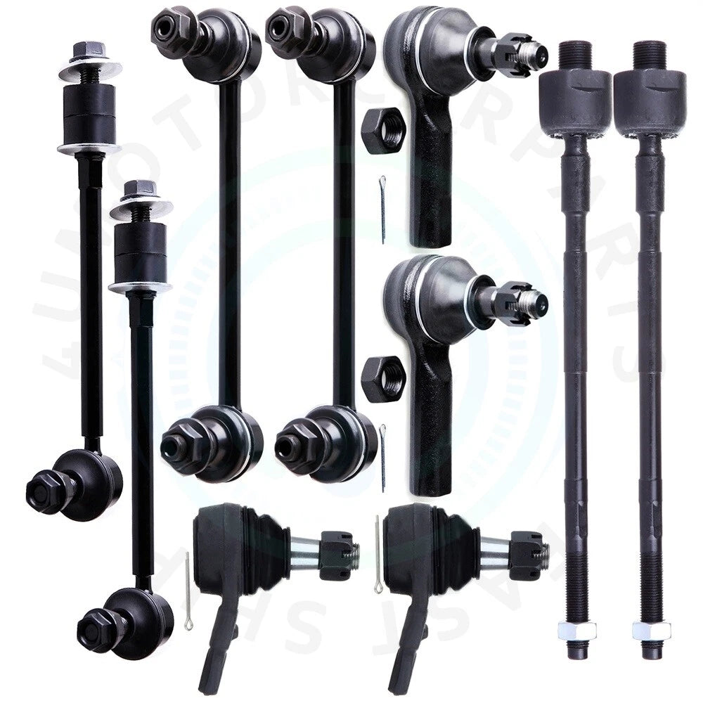 Set of 10 Front Lower Ball Joints & Tie Rod Ends for Infiniti QX4 (1997–2003)