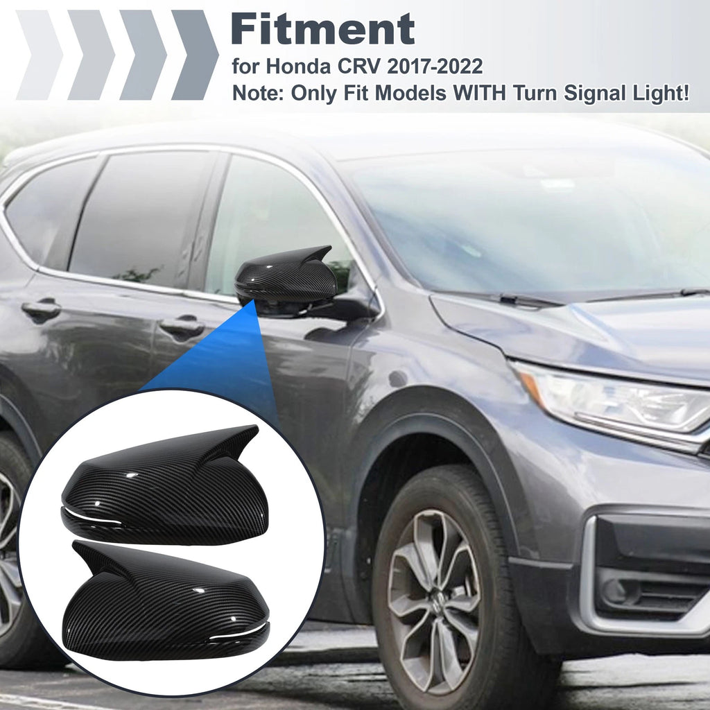 2PCS Rear View Mirror Cover for Honda CR-V (2017–2022) - Ox Horn