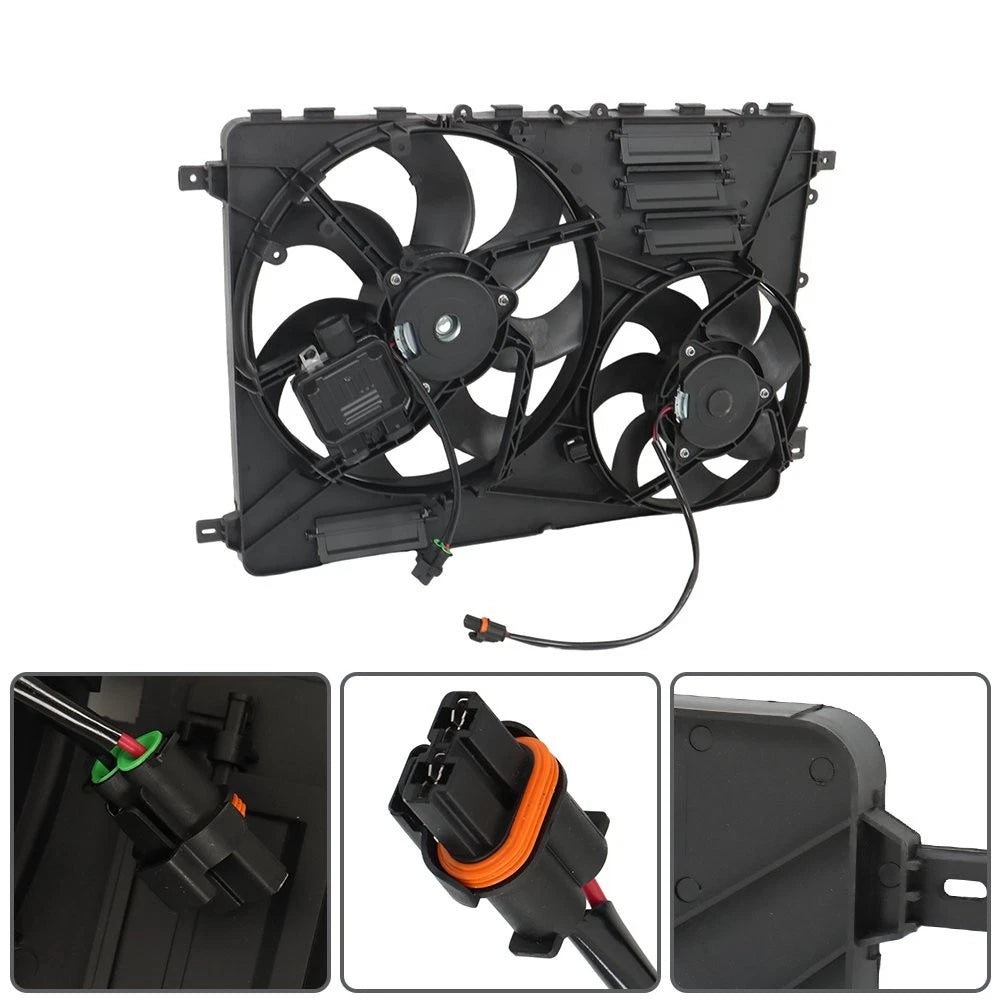 Engine AC Radiator Cooling Fan Assembly for Volvo V70 XC60 XC70 (2008–2016)