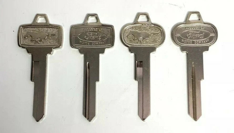 Ignition and Trunk Lock Blank Key Set for 1965–1966 Ford Mustang