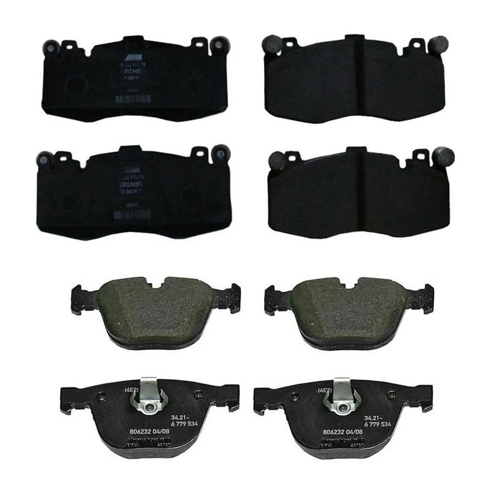 Set of 4 Genuine OEM Brake Pad Kit for BMW X5 X6 (2015–2018)