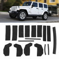 17-Piece Hard Top Leak Seal Kit for Jeep Wrangler (2007–2018)