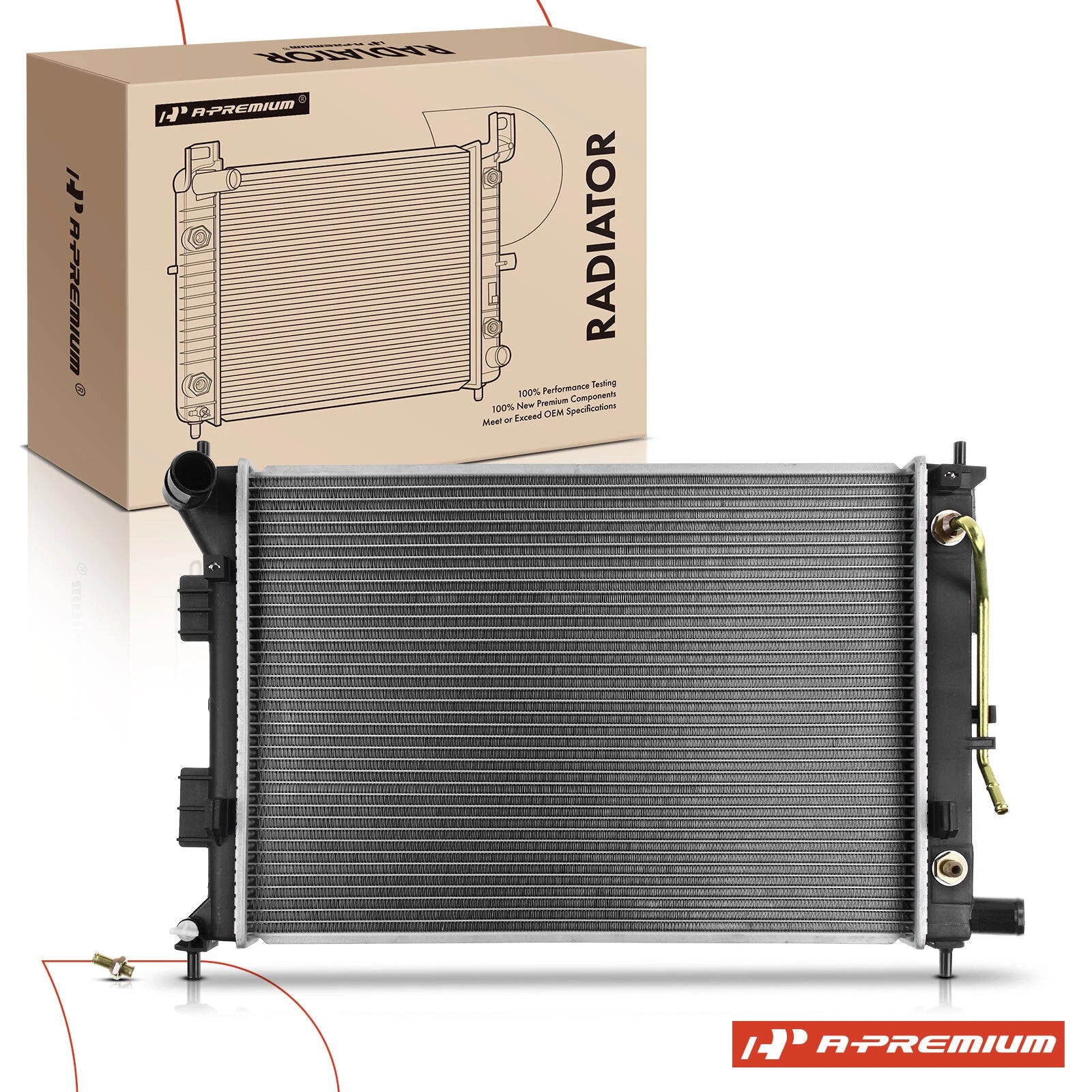 Radiator with Oil Cooler for Hyundai Elantra (2011–2013) Kia Soul (2012–2013)