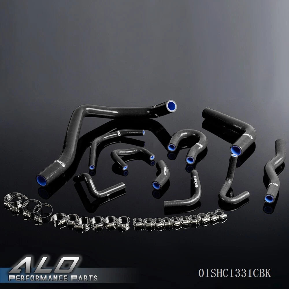Black Silicone Radiator Hose for Honda Civic/CRX (1988–1991)