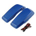Hard Saddlebag Lids for Harley Touring Street Glide (2014–2025) Electric Blue