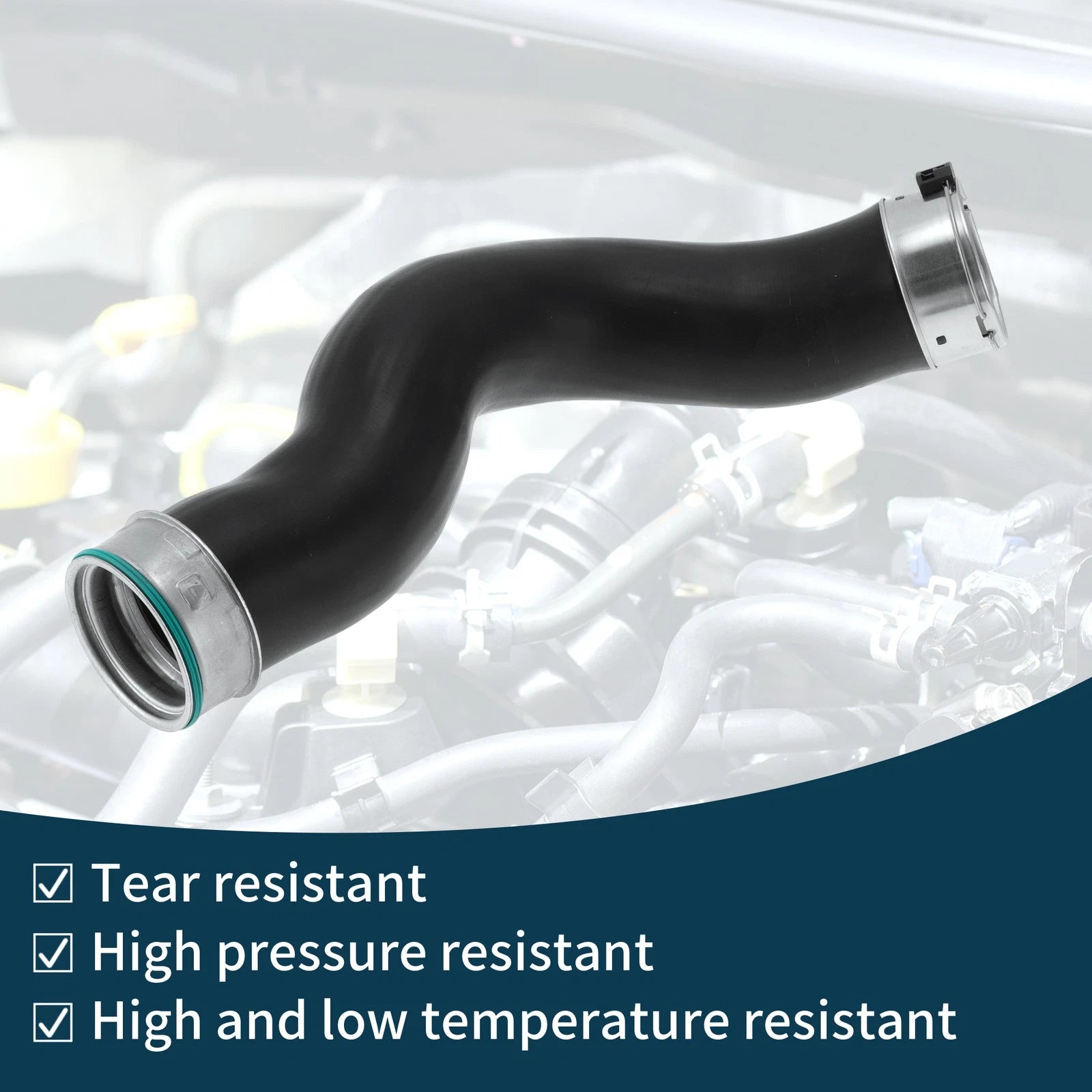 Radiator Hose for BMW X5 F15 F85 (2013–2015) No. 11618515639, Boost Hose Black
