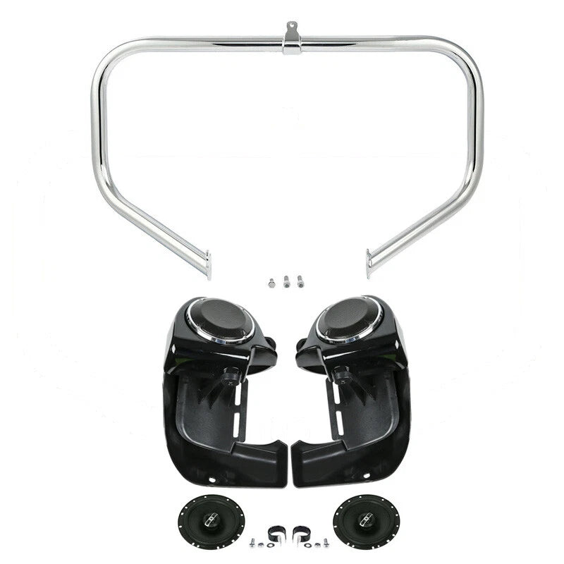 Fairing Lowers Speakers & Engine Guard for Harley Touring Road Glide (2009–2013)
