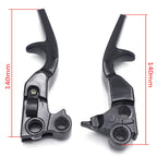 Black Skull Shorty Brake Clutch Levers for Harley XL 1996–2003, Softail 1996–2012, Touring 1996–2007