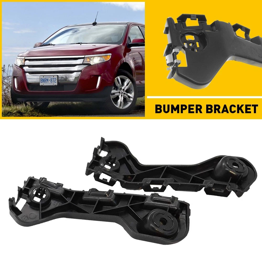 Pair of Front Bumper Retainer Brackets for Ford Edge (2011–2014) FO1043135