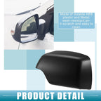 Pair Rearview Mirror Cover Cap for BMW X5 Black