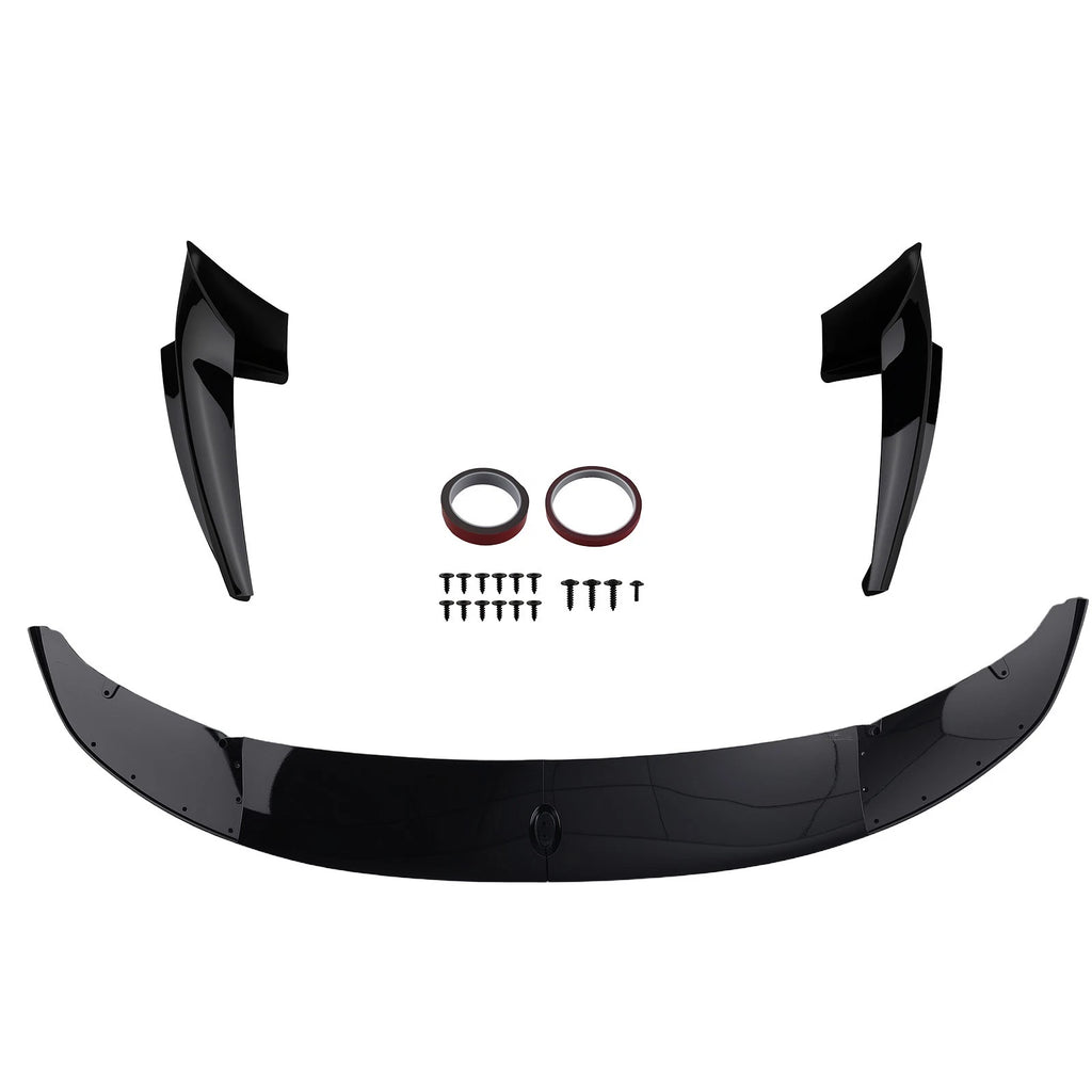 ABS Front Lip Spoiler for BMW F10 5 Series M Sport (2011–2016) Gloss Black