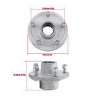 Set of 2 Galvanized Trailer Wheel Hub Assemblies for 3