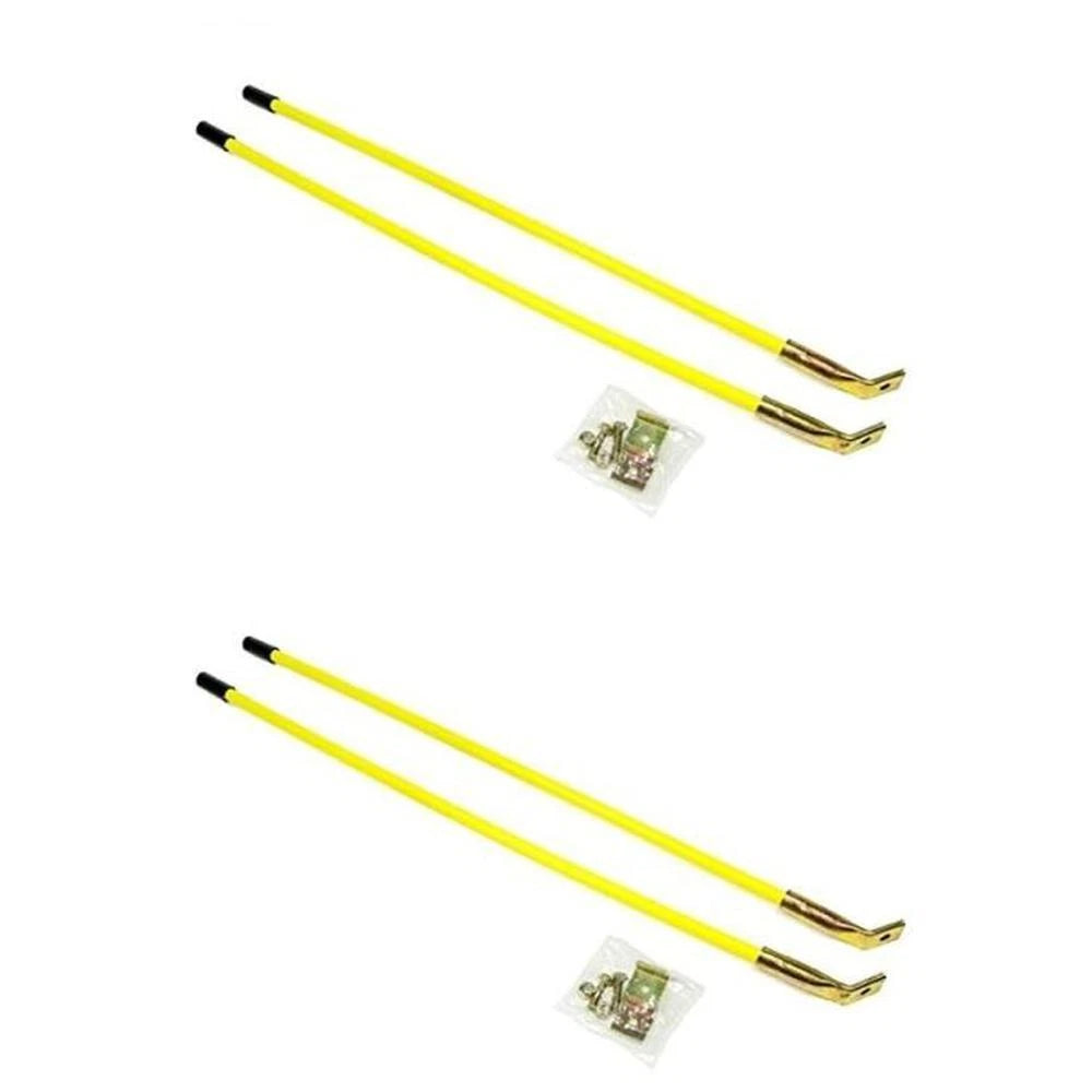 2X 26" Snow Plow Blade Marker Guide Kit Yellow for Diamond Meyer