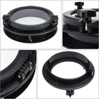10" Round Opening Portlight Porthole Window for Boats (ABS Plastic, Tempered Glass)