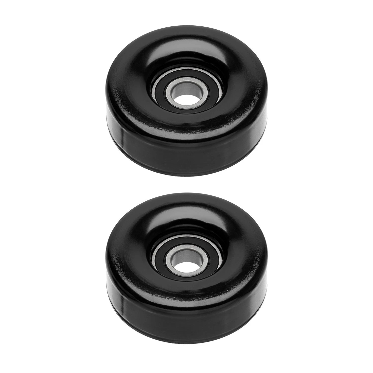 2X Accessory Drive Belt Idler Pulley Set for F-150 F-250 F-350 Mustang (2015–2020)