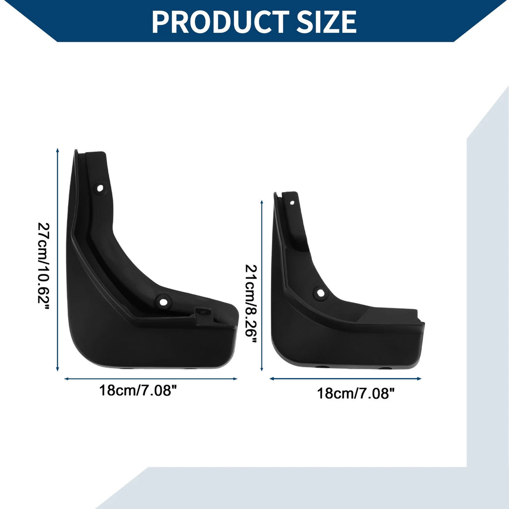 Set of 4 Mud Flaps Splash Guards for Mercedes Benz E-Class (2016–2023)