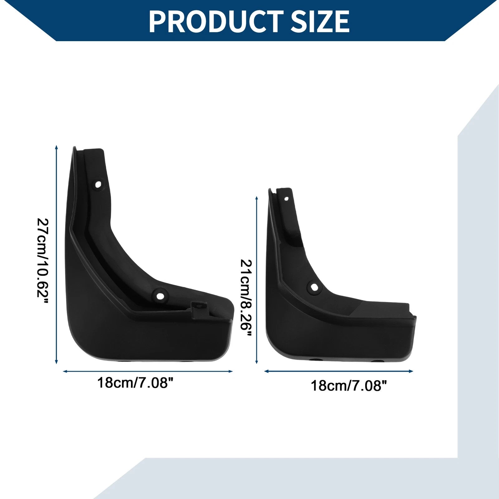 Set of 4 Mud Flaps Splash Guards for Mercedes Benz E-Class (2016–2023)