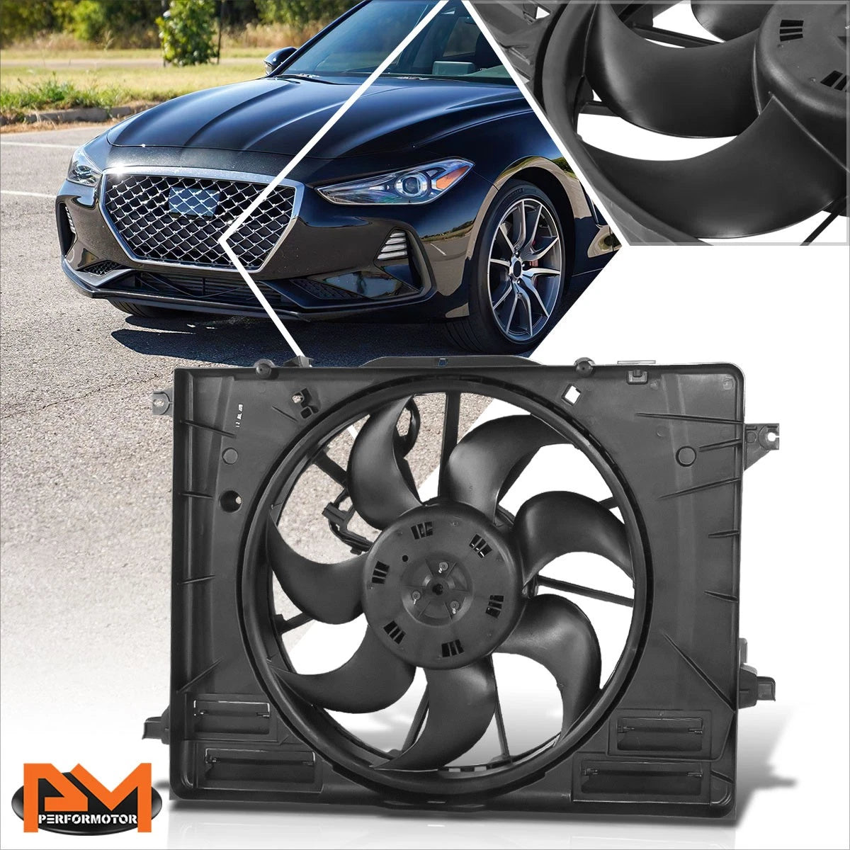 Electric Radiator Cooling Fan Assembly for Genesis G70 2.0L (2019–2021)