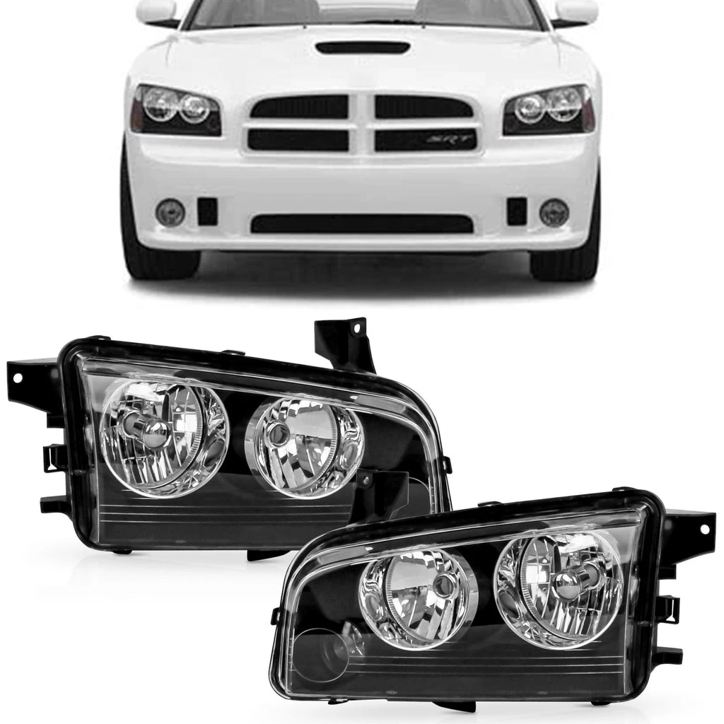 2X Headlights for Dodge Charger (2007–2010)